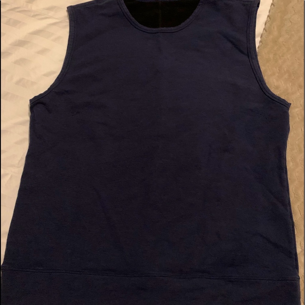 Lululemon blue sweater vest.